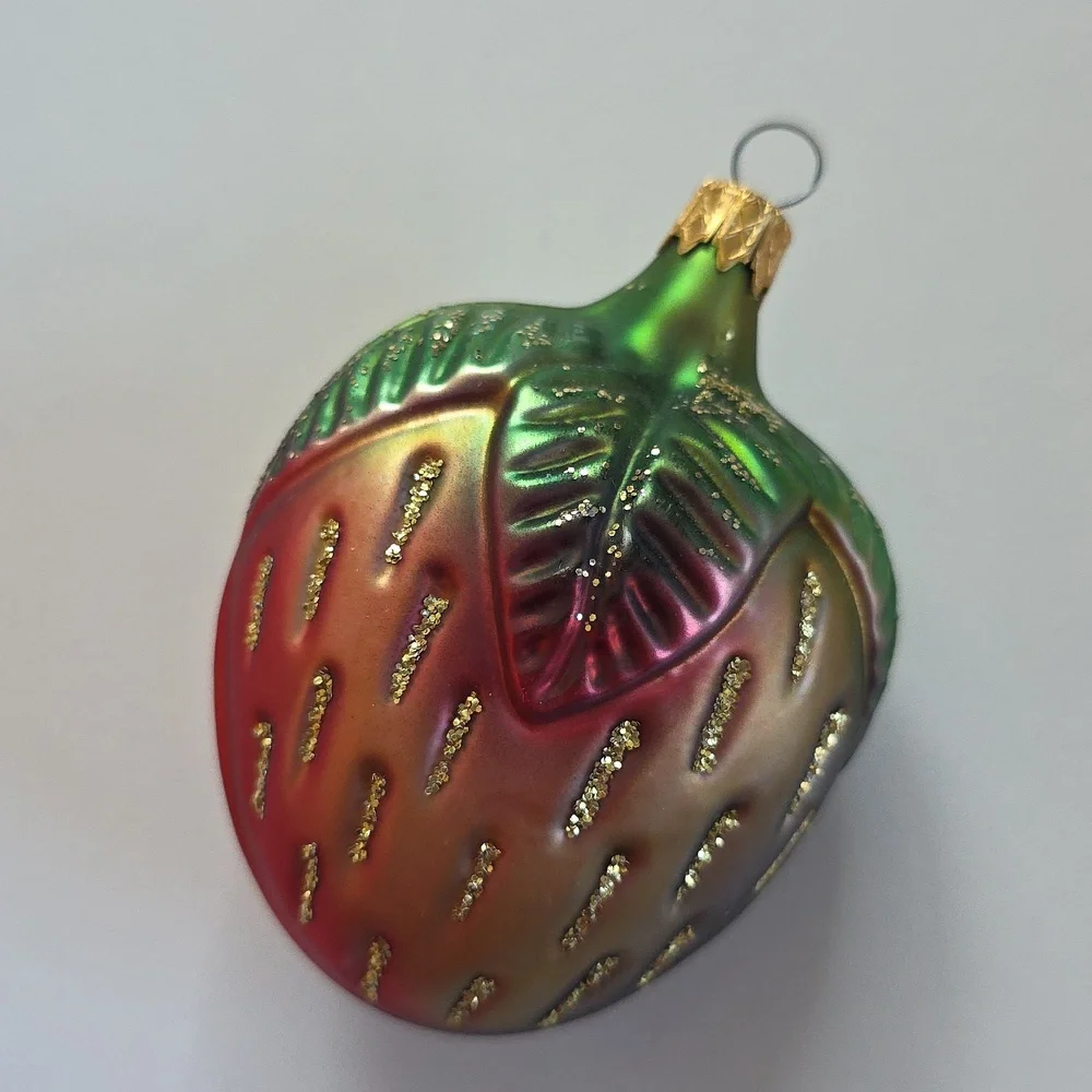 Vintage Christmas Ornaments - Festive Glass Ornament Set - Multicolor